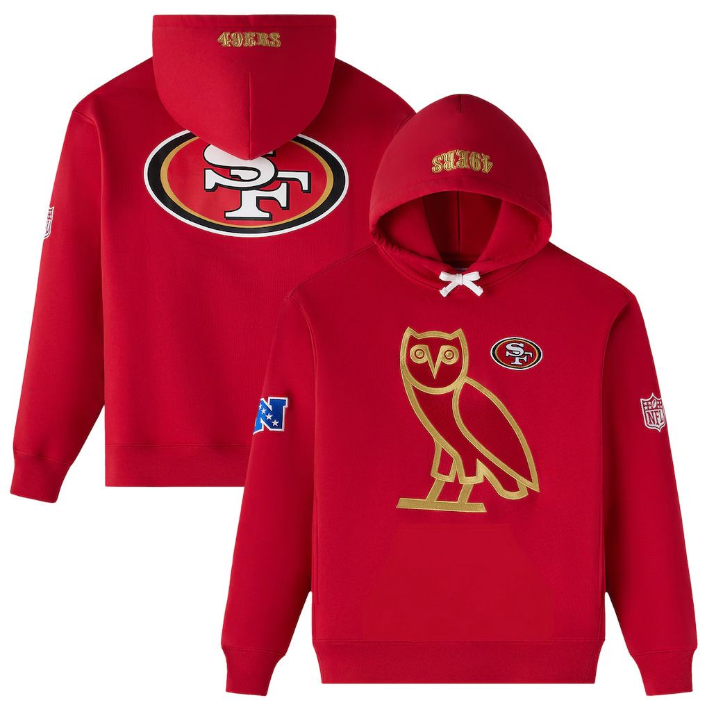 Men 2026 NFL San Francisco 49ers hoodie red 01->kansas city chiefs->NFL Jersey